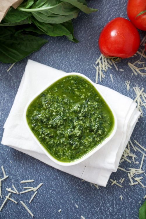 5-Minute Blender Basil Pesto