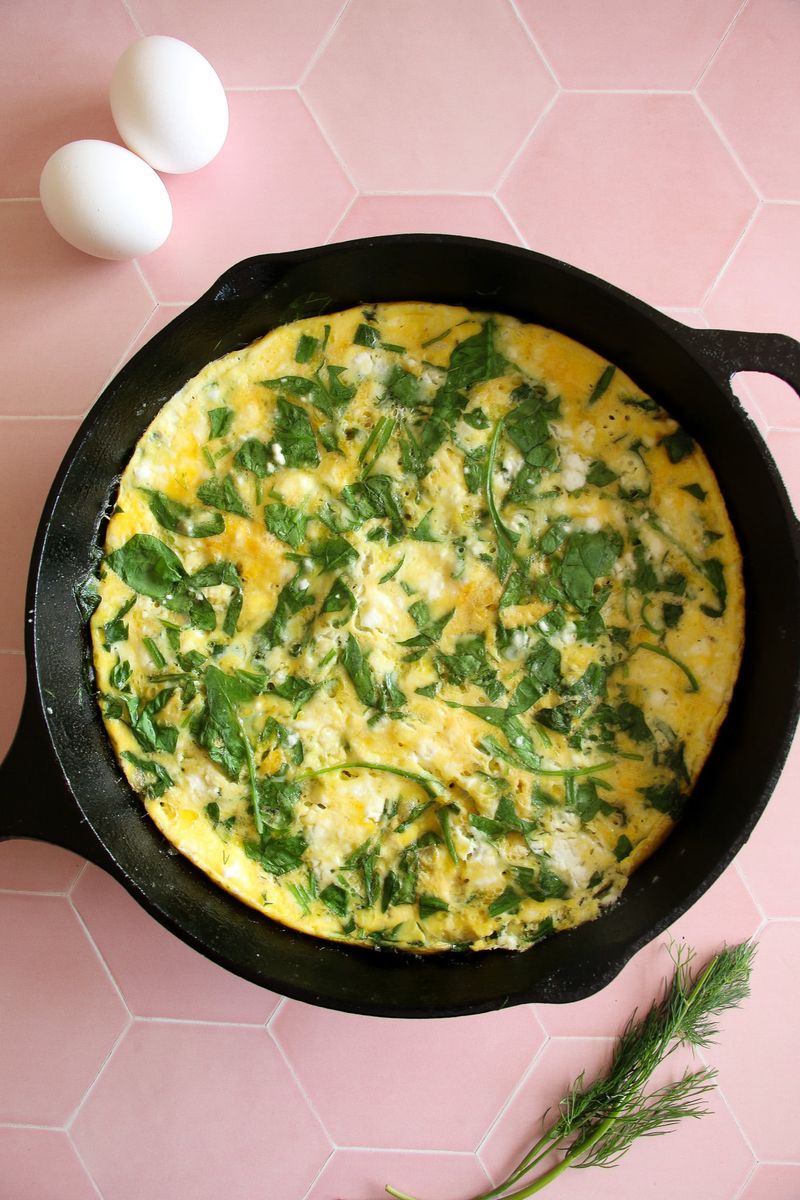Spinach Frittata with Feta