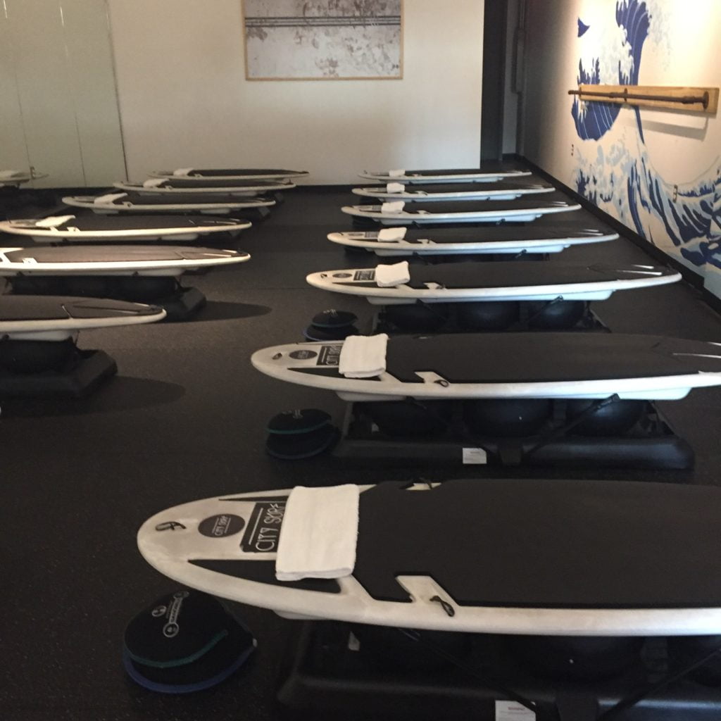 Surfboards at City Surf in Austin, TX.